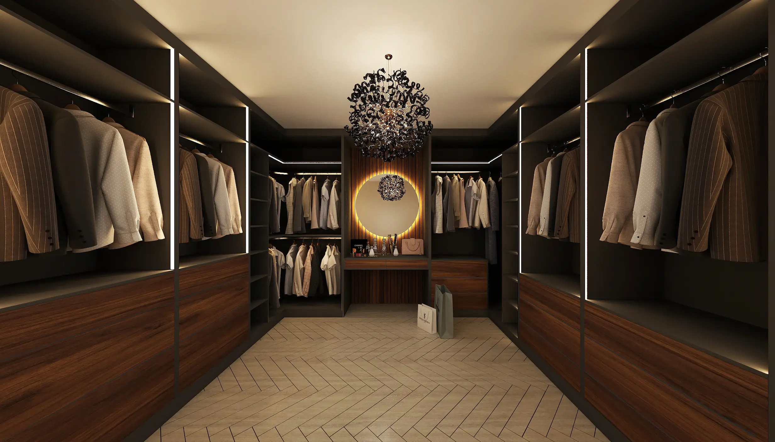 Luxury Walk In Wardrobe