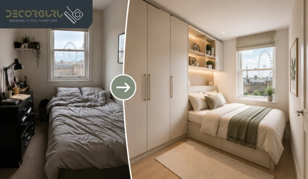 A Small London Bedroom: A Simple Before-and-After Example